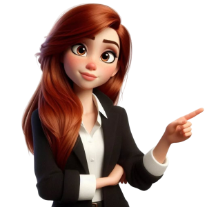 A professional girl animated